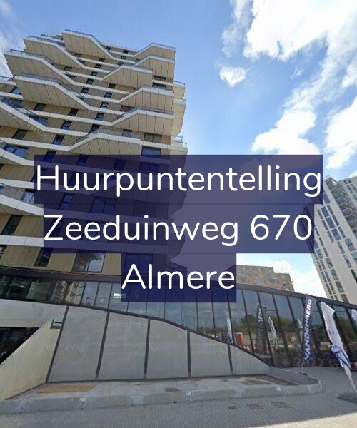Foto gevel Huurpuntentelling voor Zeeduinweg 670, Almere