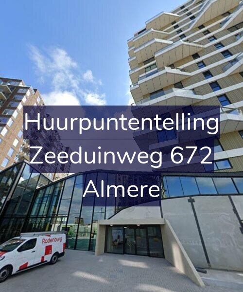 Foto gevel Huurpuntentelling voor Zeeduinweg 672, Almere