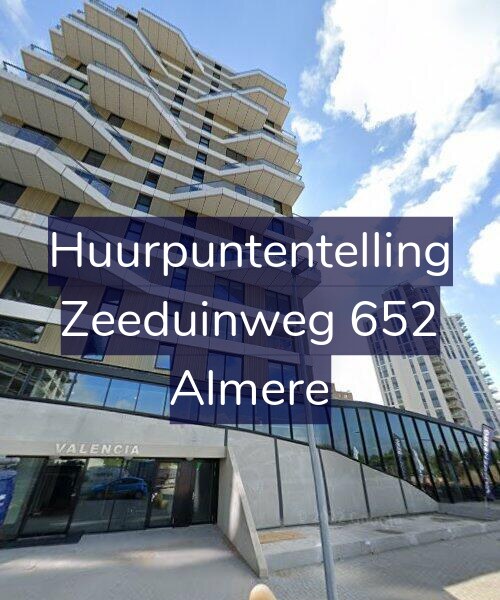 Foto gevel Huurpuntentelling voor Zeeduinweg 652, Almere