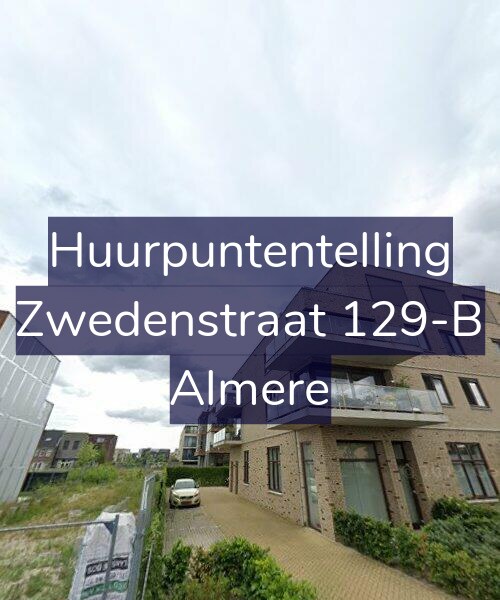Foto gevel Huurpuntentelling voor Zwedenstraat 129-B, Almere