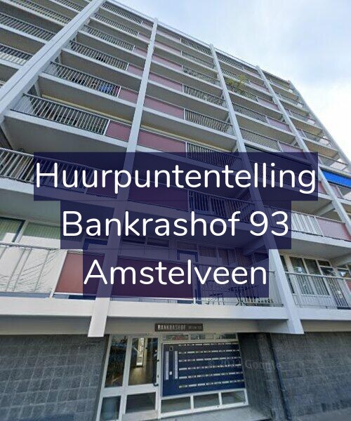 Foto gevel Huurpuntentelling voor Bankrashof 93, Amstelveen