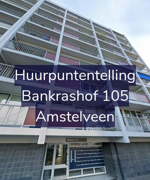 Foto gevel Huurpuntentelling voor Bankrashof 105, Amstelveen