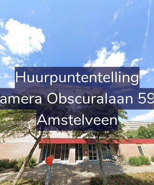 Foto gevel Huurpuntentelling voor Camera Obscuralaan 598, Amstelveen