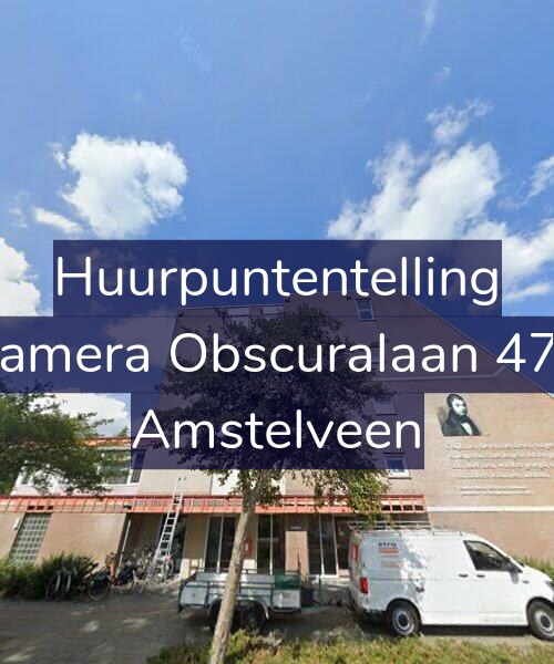 Foto gevel Huurpuntentelling voor Camera Obscuralaan 478, Amstelveen