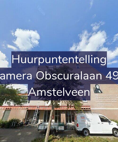 Foto gevel Huurpuntentelling voor Camera Obscuralaan 492, Amstelveen