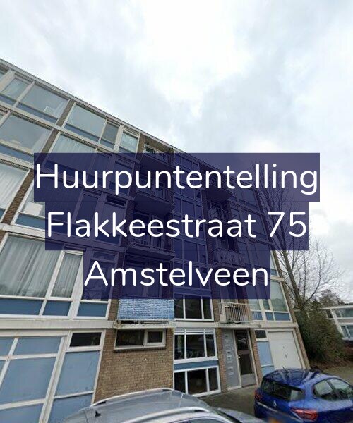 Foto gevel Huurpuntentelling voor Flakkeestraat 75, Amstelveen