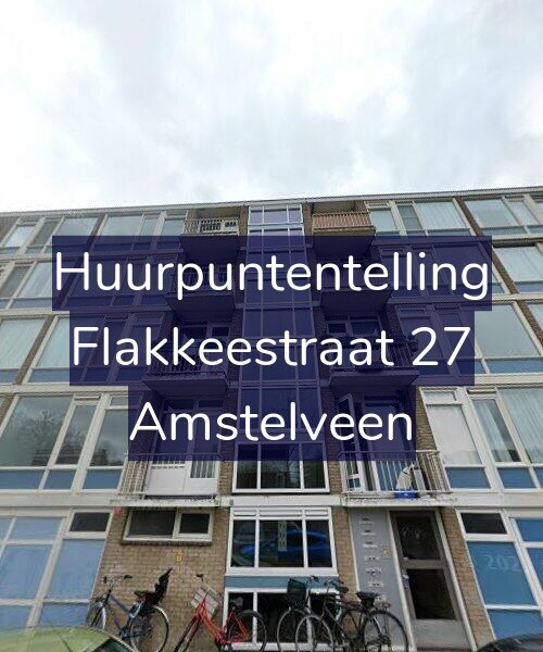 Foto gevel Huurpuntentelling voor Flakkeestraat 27, Amstelveen