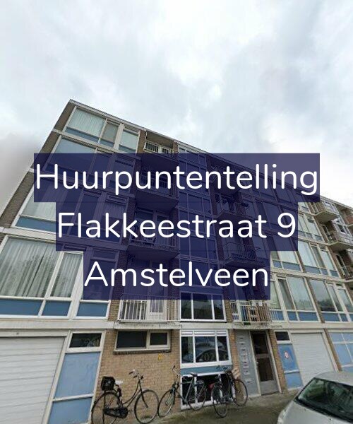 Foto gevel Huurpuntentelling voor Flakkeestraat 9, Amstelveen