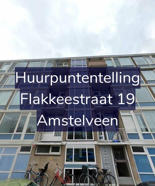 Foto gevel Huurpuntentelling voor Flakkeestraat 19, Amstelveen