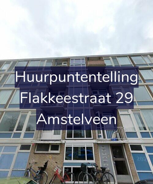 Foto gevel Huurpuntentelling voor Flakkeestraat 29, Amstelveen