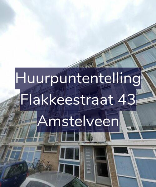 Foto gevel Huurpuntentelling voor Flakkeestraat 43, Amstelveen