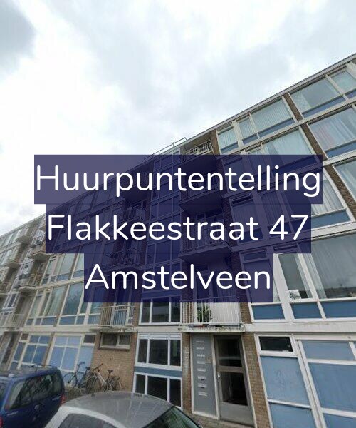 Foto gevel Huurpuntentelling voor Flakkeestraat 47, Amstelveen