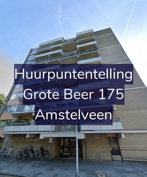 Foto gevel Huurpuntentelling voor Grote Beer 175, Amstelveen