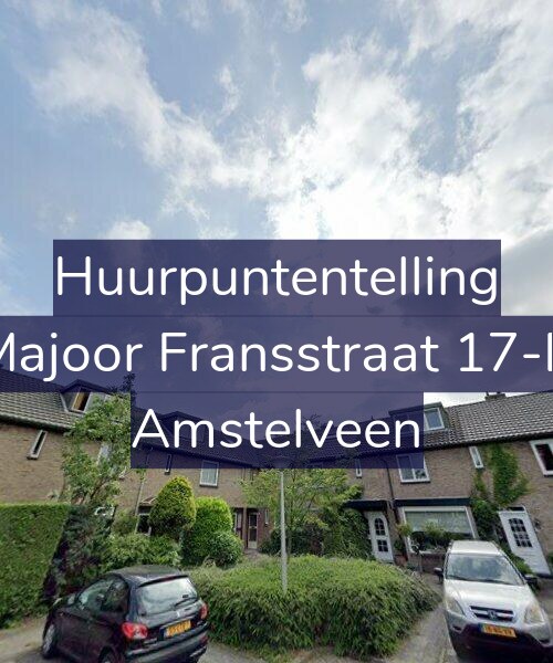 Foto gevel Huurpuntentelling voor Majoor Fransstraat 17-B, Amstelveen