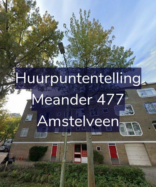 Foto gevel Huurpuntentelling voor Meander 477, Amstelveen