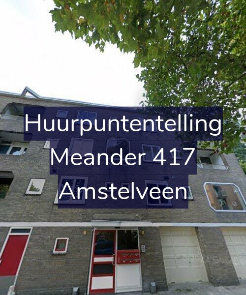 Foto gevel Huurpuntentelling voor Meander 417, Amstelveen