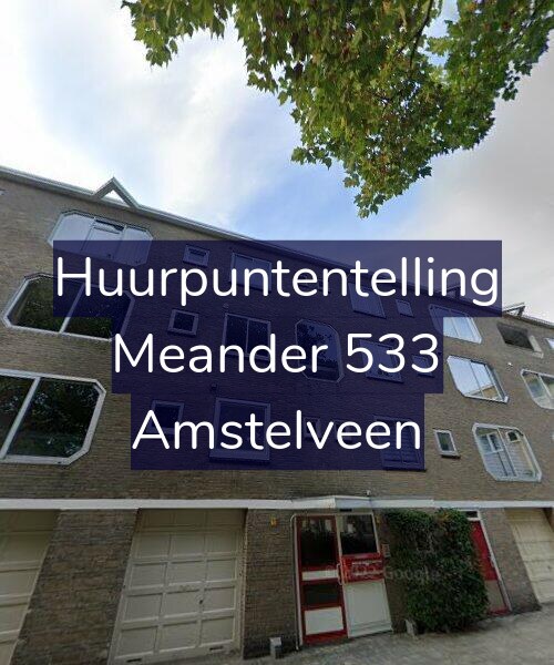 Foto gevel Huurpuntentelling voor Meander 533, Amstelveen