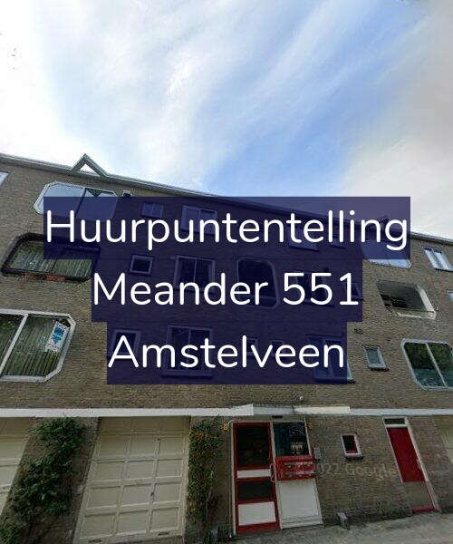 Foto gevel Huurpuntentelling voor Meander 551, Amstelveen