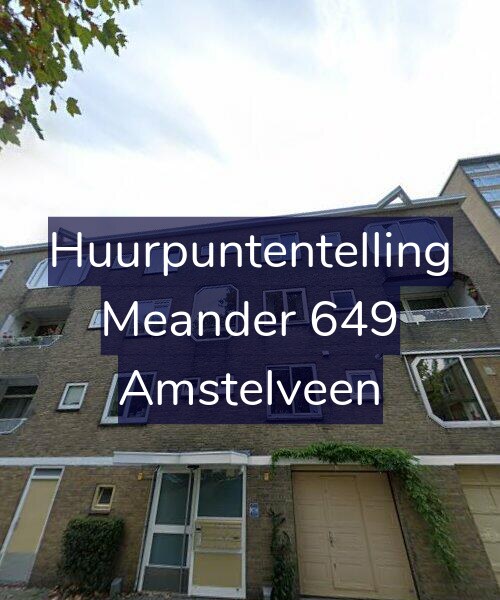 Foto gevel Huurpuntentelling voor Meander 649, Amstelveen