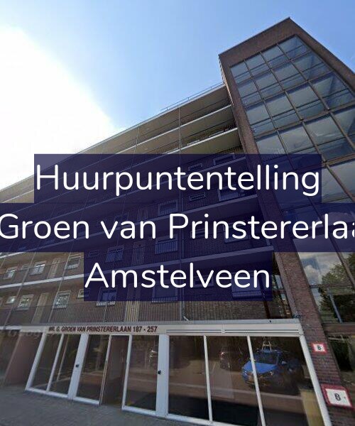 Foto gevel Huurpuntentelling voor Mr. G. Groen van Prinstererlaan 191, Amstelveen