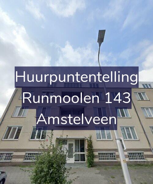 Foto gevel Huurpuntentelling voor Runmoolen 143, Amstelveen