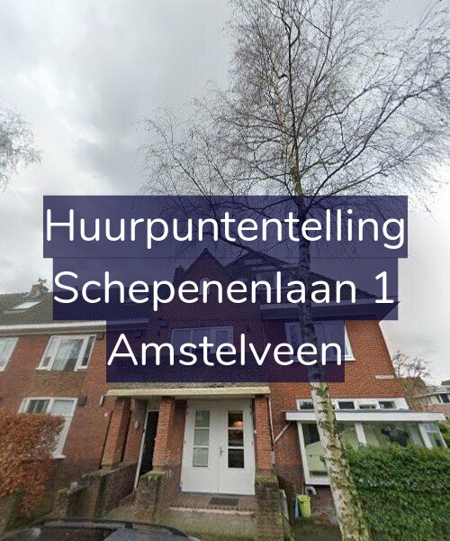 Foto gevel Huurpuntentelling voor Schepenenlaan 1, Amstelveen