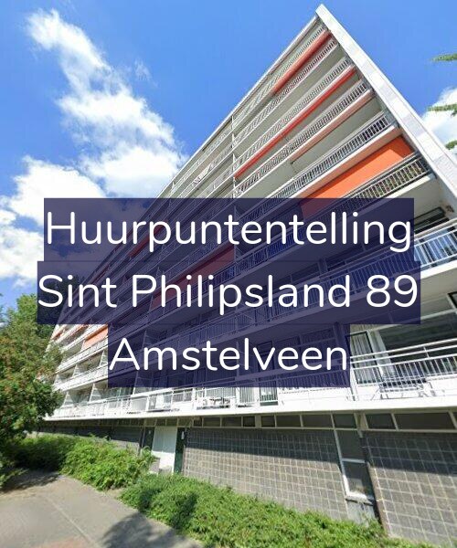 Foto gevel Huurpuntentelling voor Sint Philipsland 89, Amstelveen