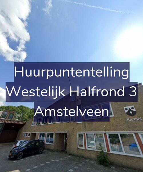Foto gevel Huurpuntentelling voor Westelijk Halfrond 3, Amstelveen