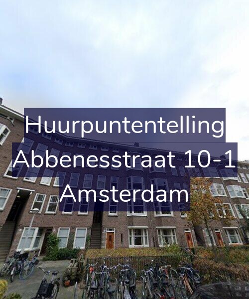Foto gevel Huurpuntentelling voor Abbenesstraat 10-1, Amsterdam