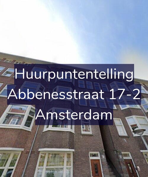 Foto gevel Huurpuntentelling voor Abbenesstraat 17-2, Amsterdam