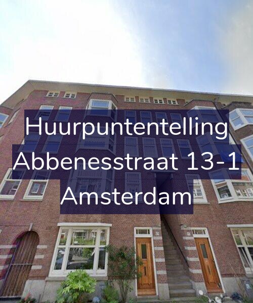 Foto gevel Huurpuntentelling voor Abbenesstraat 13-1, Amsterdam