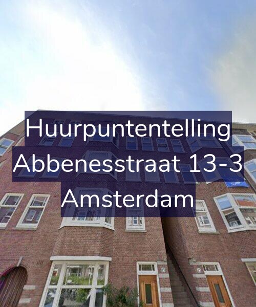 Foto gevel Huurpuntentelling voor Abbenesstraat 13-3, Amsterdam