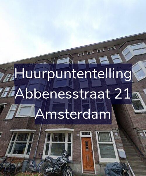 Foto gevel Huurpuntentelling voor Abbenesstraat 21, Amsterdam