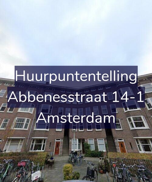 Foto gevel Huurpuntentelling voor Abbenesstraat 14-1, Amsterdam