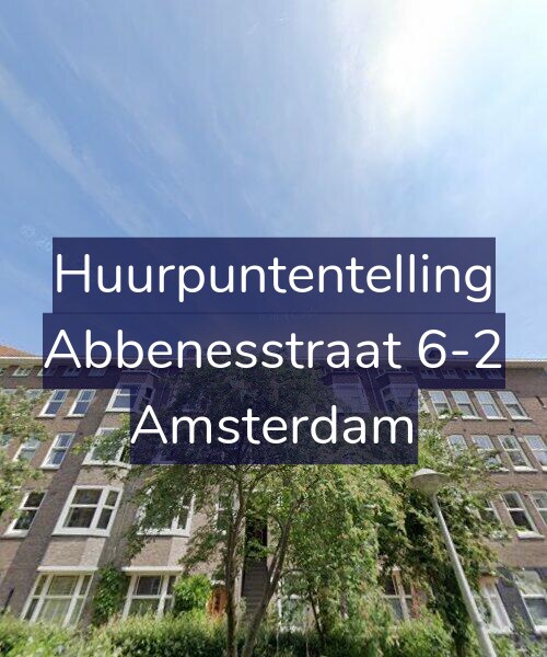 Foto gevel Huurpuntentelling voor Abbenesstraat 6-2, Amsterdam
