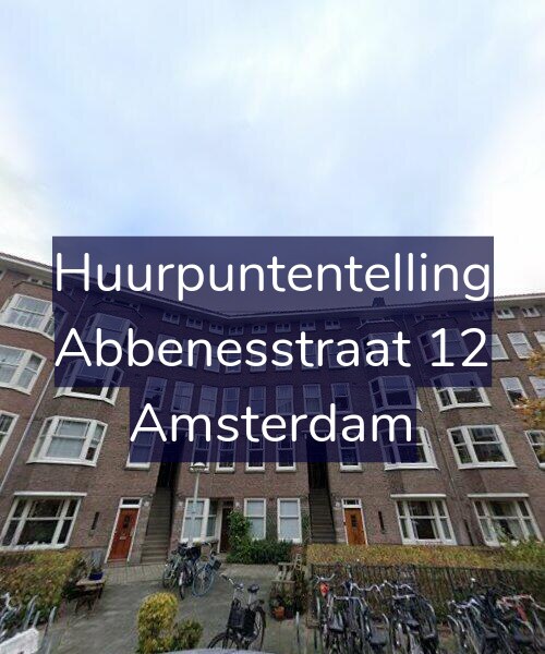 Foto gevel Huurpuntentelling voor Abbenesstraat 12, Amsterdam
