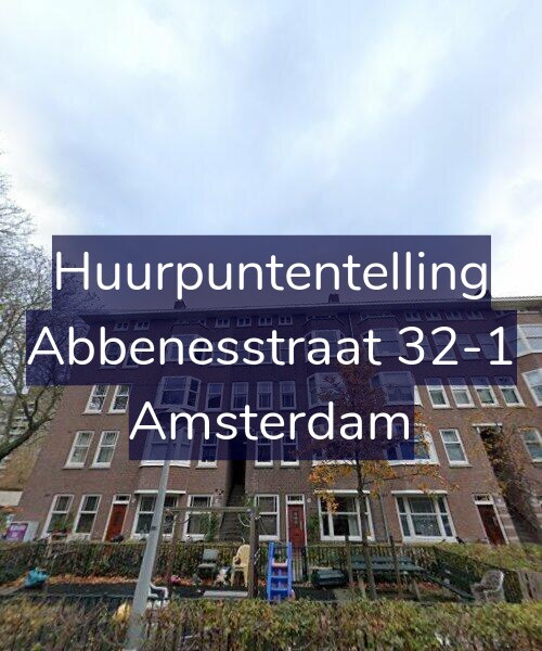 Foto gevel Huurpuntentelling voor Abbenesstraat 32-1, Amsterdam