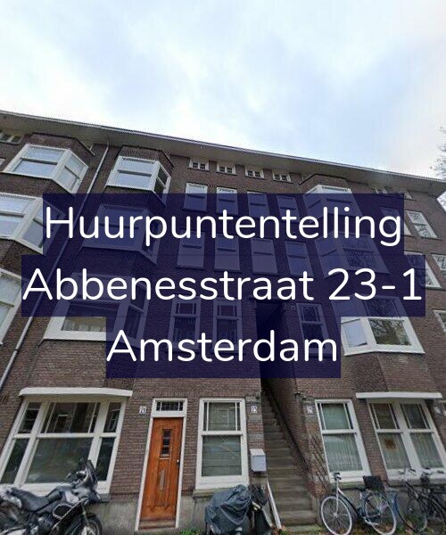 Foto gevel Huurpuntentelling voor Abbenesstraat 23-1, Amsterdam