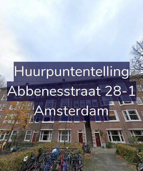 Foto gevel Huurpuntentelling voor Abbenesstraat 28-1, Amsterdam