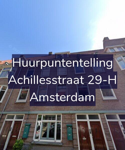 Foto gevel Huurpuntentelling voor Achillesstraat 29-H, Amsterdam