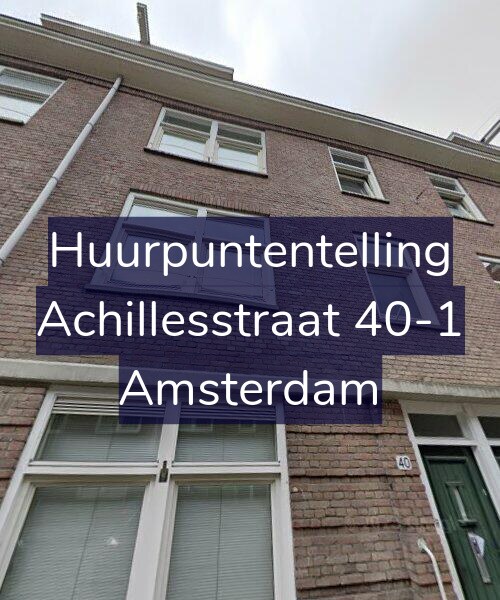 Foto gevel Huurpuntentelling voor Achillesstraat 40-1, Amsterdam