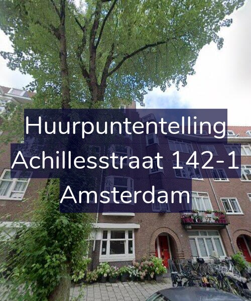 Foto gevel Huurpuntentelling voor Achillesstraat 142-1, Amsterdam