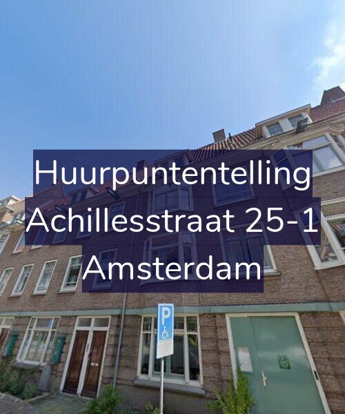 Foto gevel Huurpuntentelling voor Achillesstraat 25-1, Amsterdam