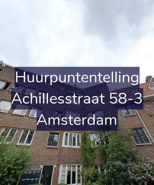 Foto gevel Huurpuntentelling voor Achillesstraat 58-3, Amsterdam