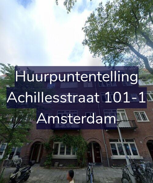 Foto gevel Huurpuntentelling voor Achillesstraat 101-1, Amsterdam