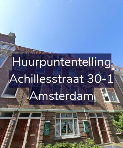 Foto gevel Huurpuntentelling voor Achillesstraat 30-1, Amsterdam