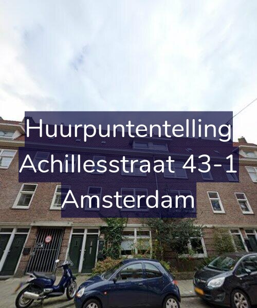 Foto gevel Huurpuntentelling voor Achillesstraat 43-1, Amsterdam