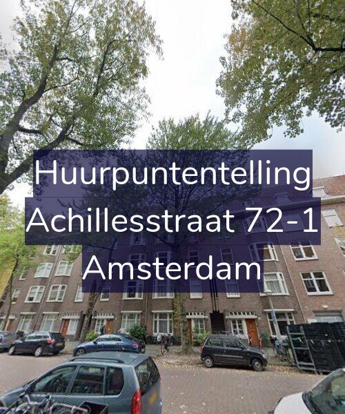 Foto gevel Huurpuntentelling voor Achillesstraat 72-1, Amsterdam