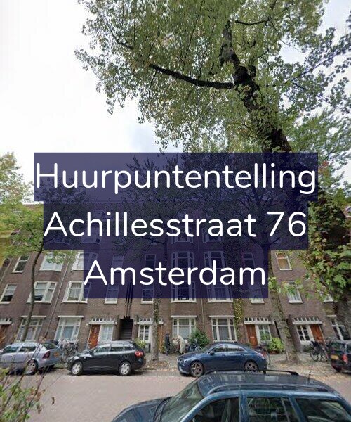 Foto gevel Huurpuntentelling voor Achillesstraat 76, Amsterdam