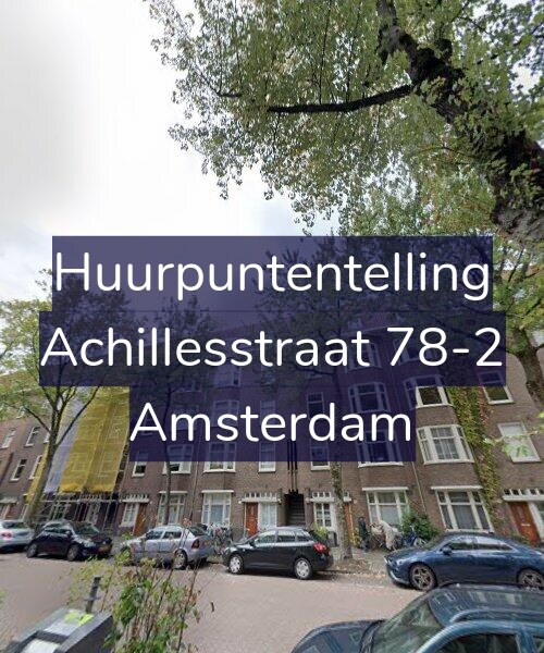 Foto gevel Huurpuntentelling voor Achillesstraat 78-2, Amsterdam
